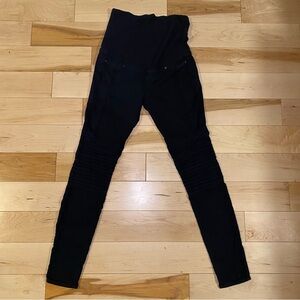 Black Maternity Skinny Jeans Stretch Over-the-Bump Casual Everyday